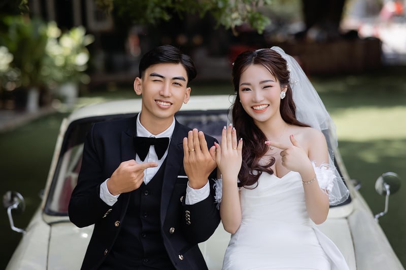 Bride and Groom under the Stars